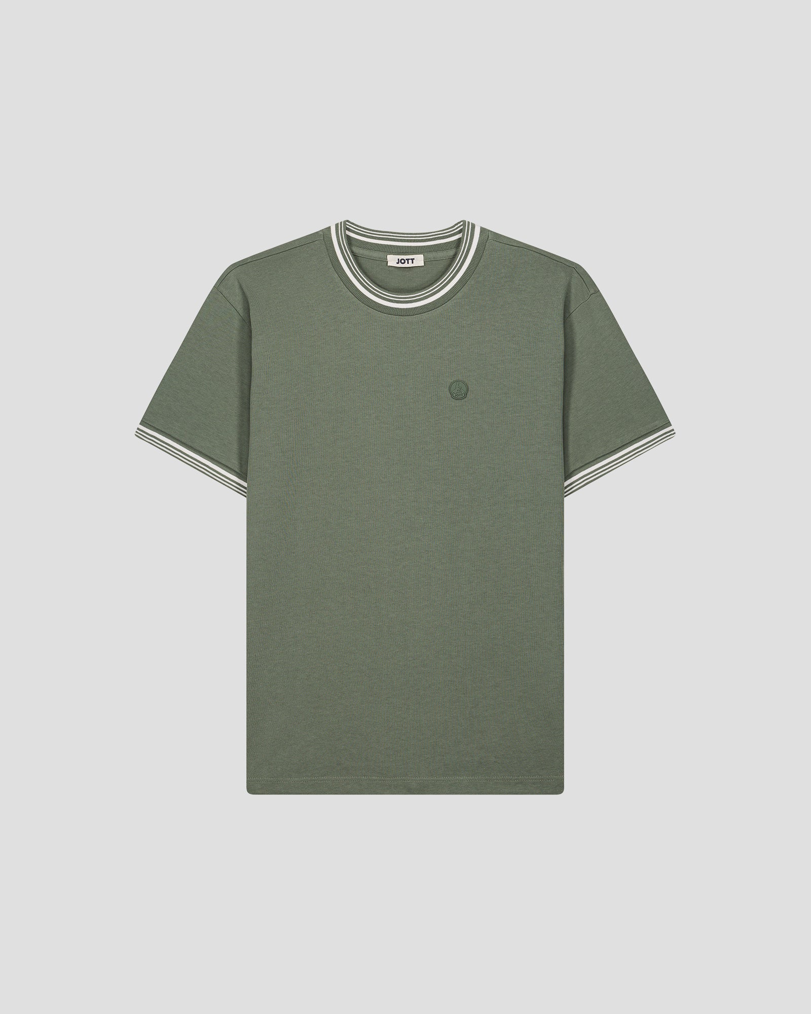 T-shirt col rond mixte Vert sauge Ley - Image 3
