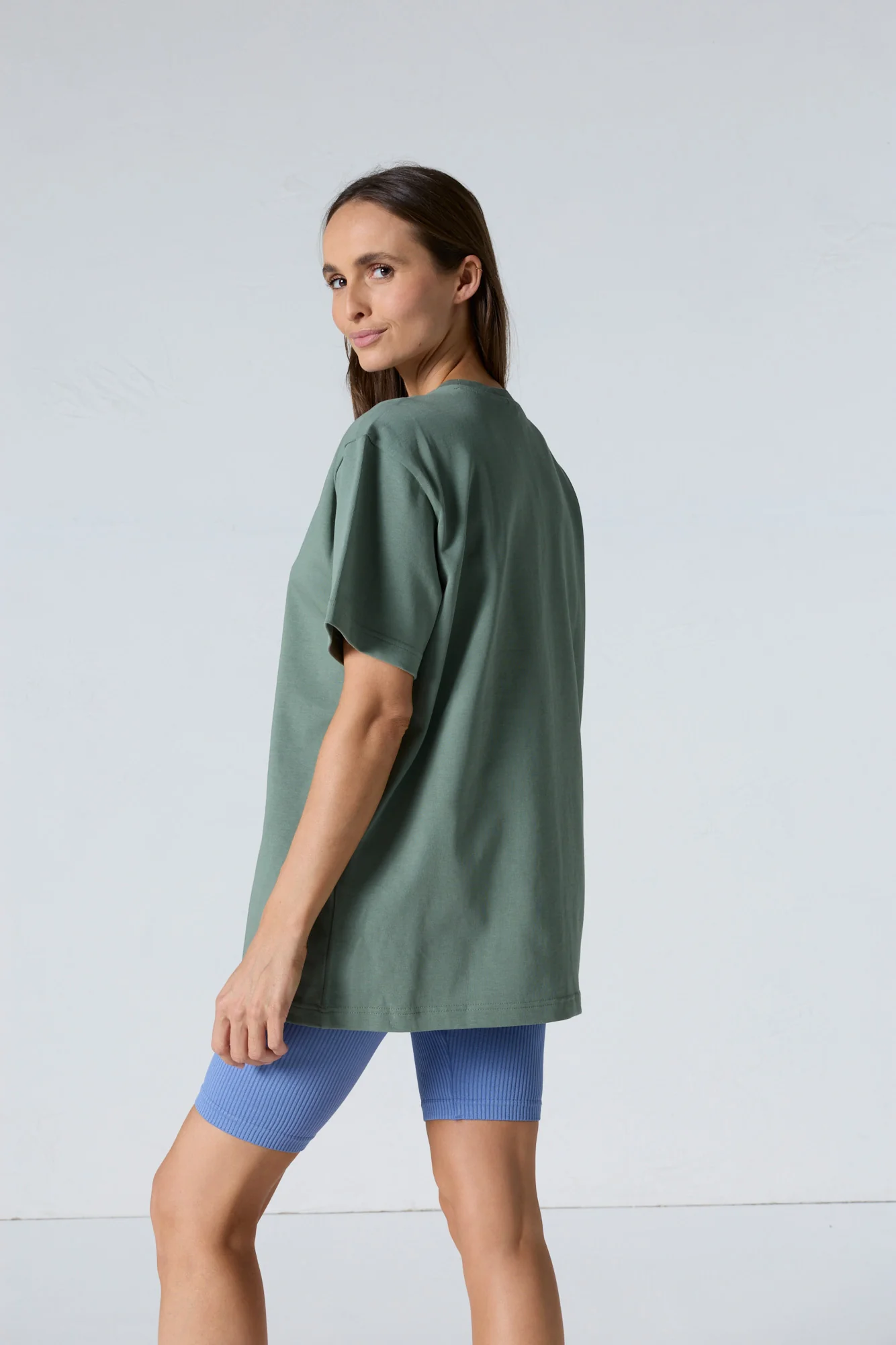 T-shirt col rond mixte Vert sauge Lipe - Image 10