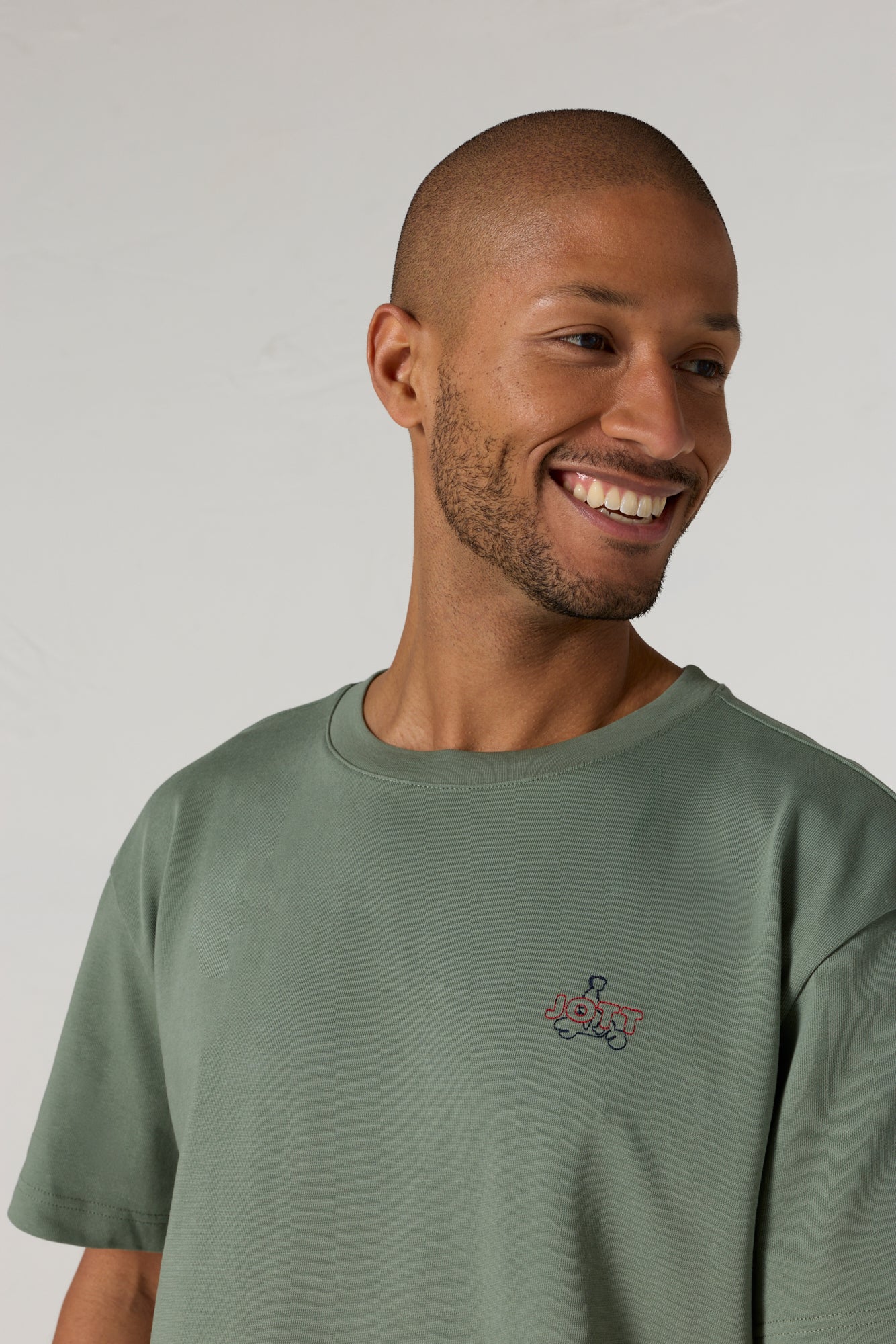 T-shirt col rond mixte Vert sauge Lipe - Image 11