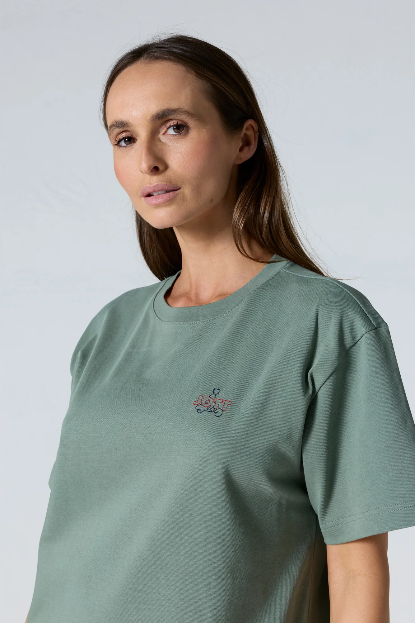 T-shirt col rond mixte Vert sauge Lipe - Image 12