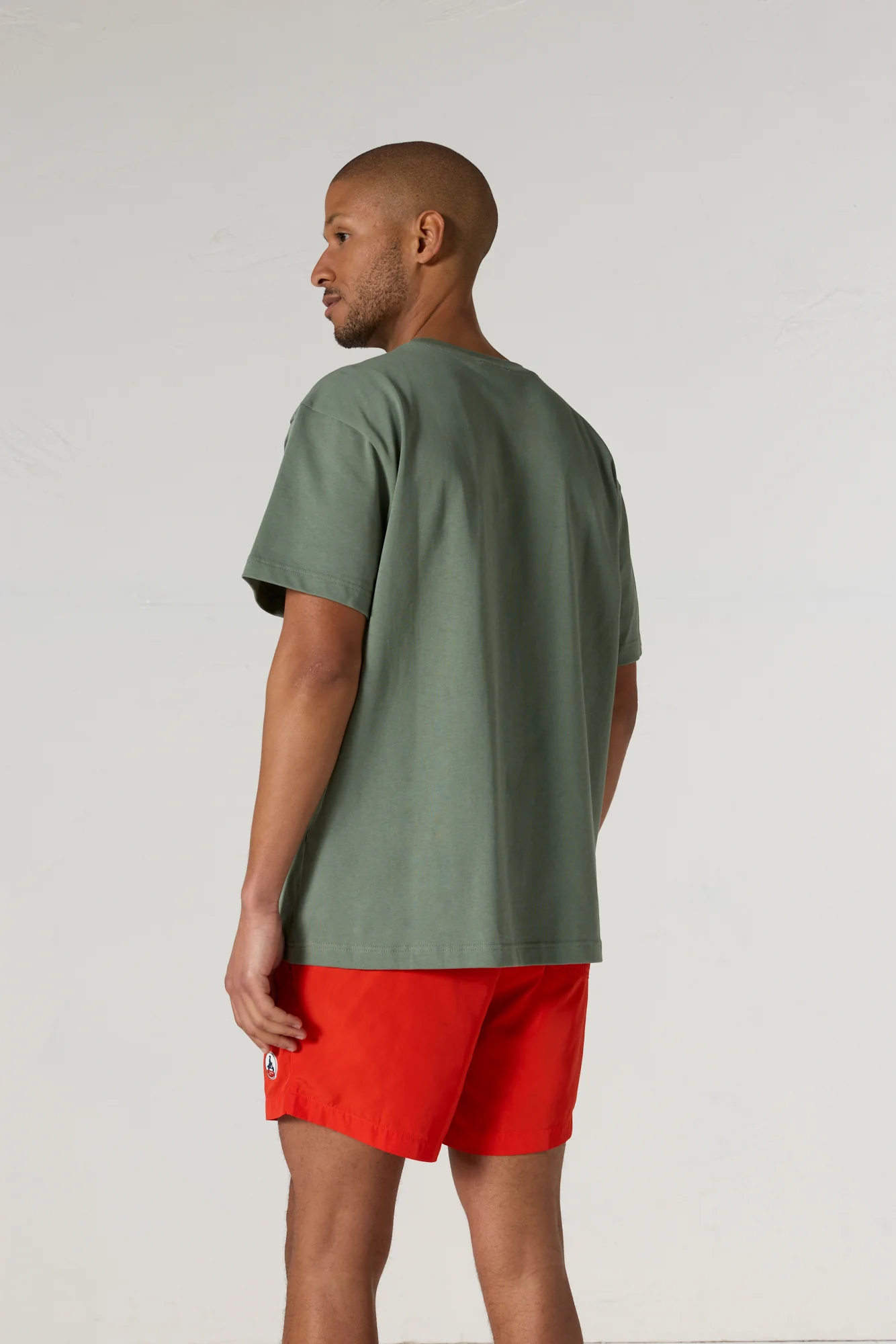 T-shirt col rond mixte Vert sauge Lipe - Image 7