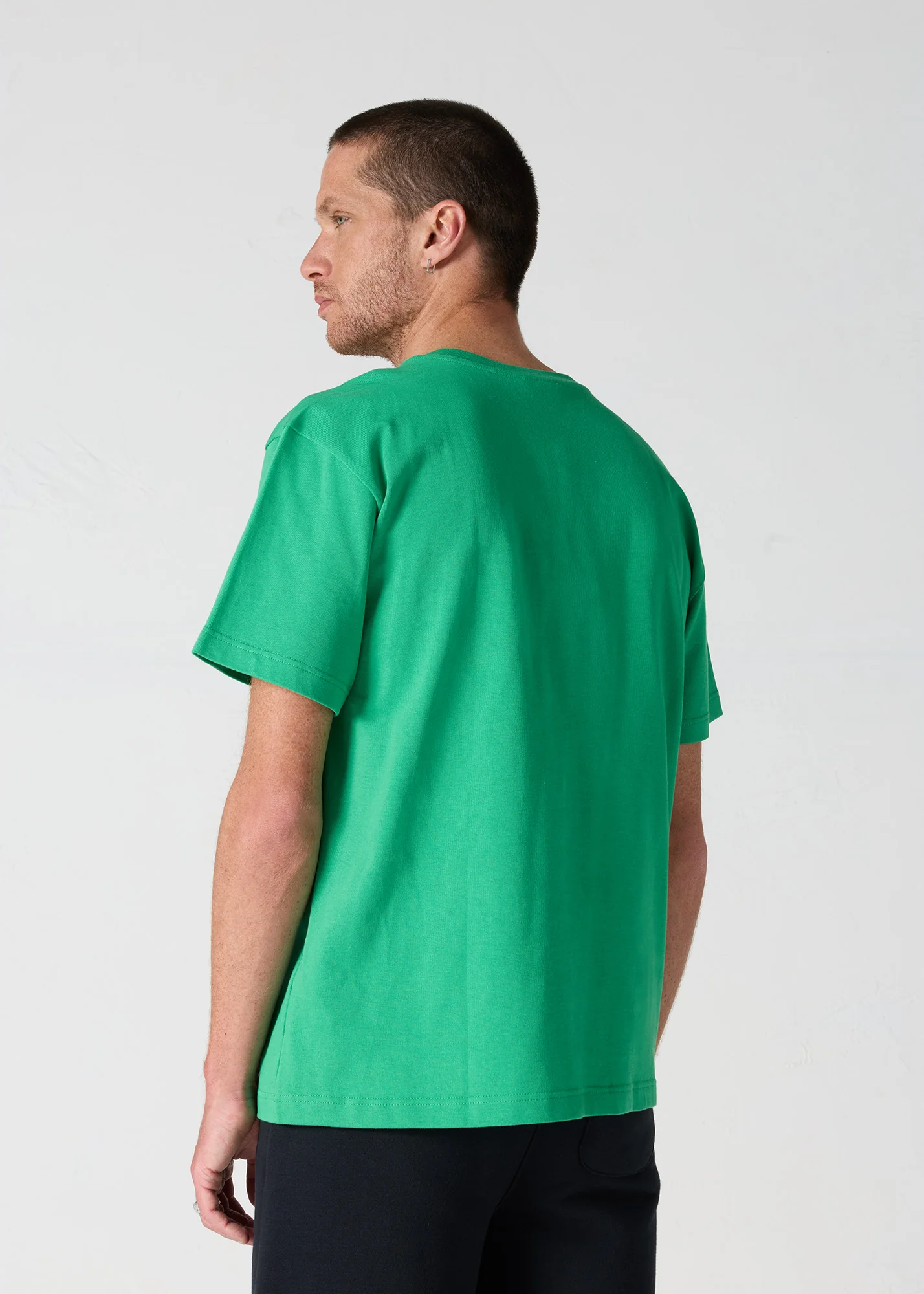 T-Shirt col rond mixte Vert tropical Andrea - Image 8