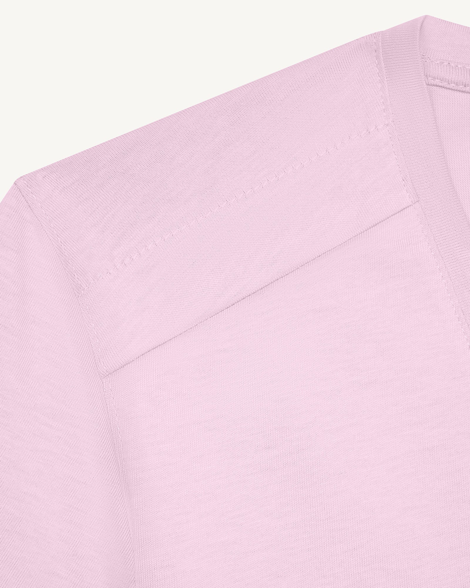 T-shirt col V femme en coton Rose pétale Sofia - Image 3