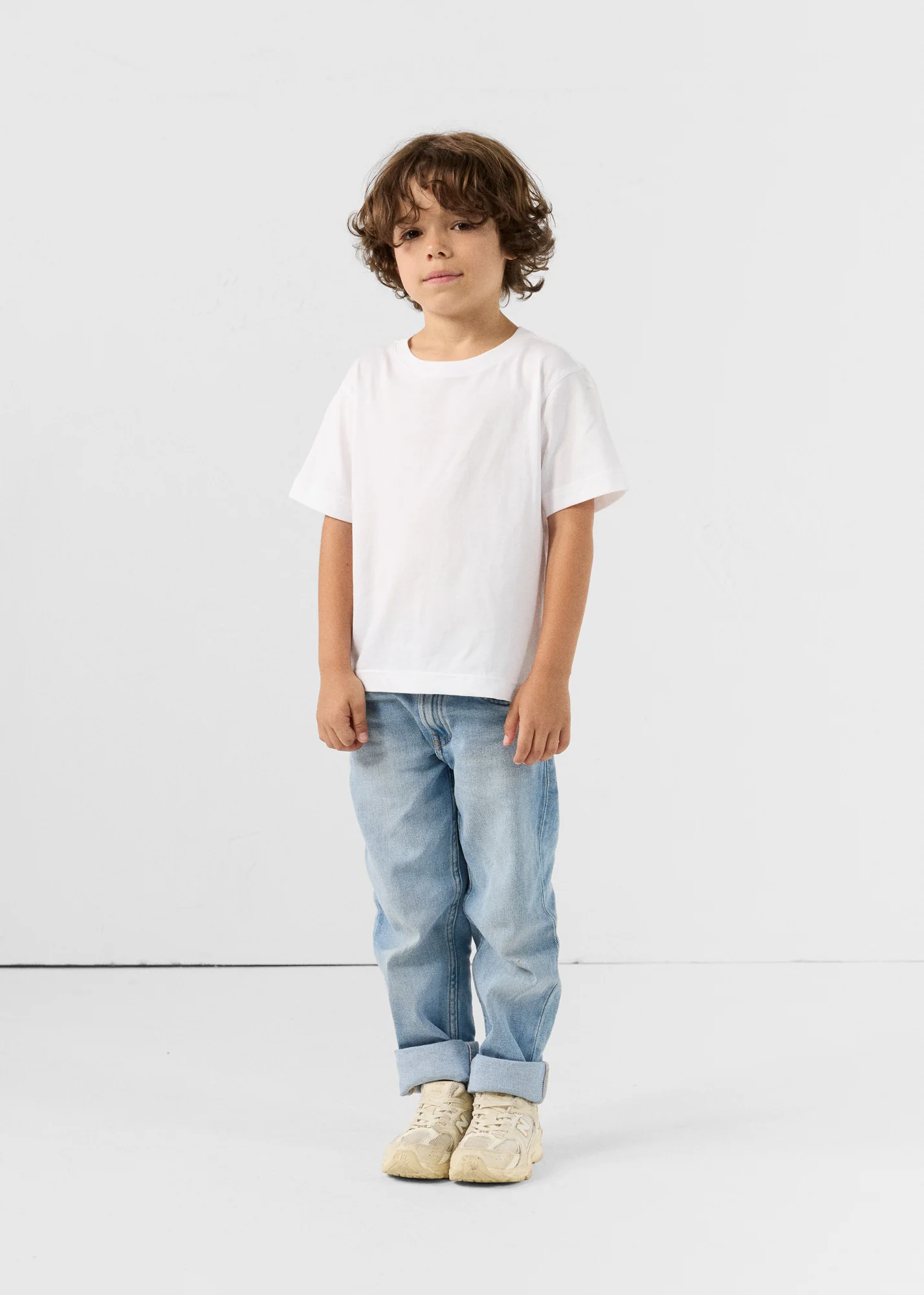 T-shirt enfant Ă col rond Blanc Pio - Image 3