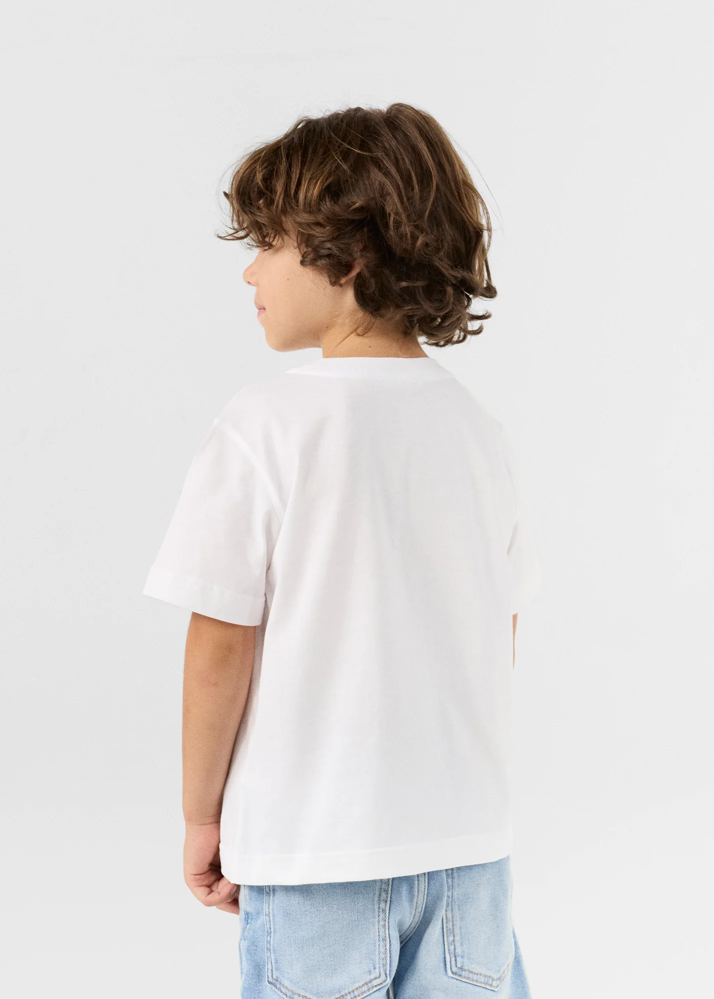 T-shirt enfant Ă col rond Blanc Pio - Image 4
