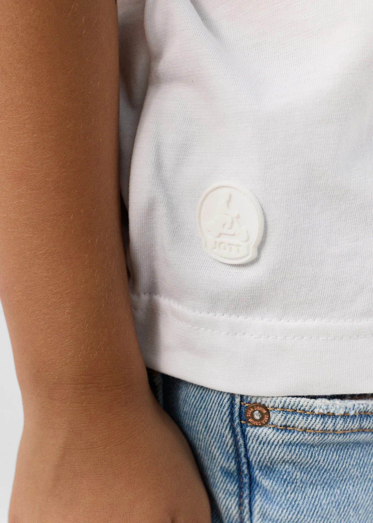 T-shirt enfant Ă col rond Blanc Pio - Image 5