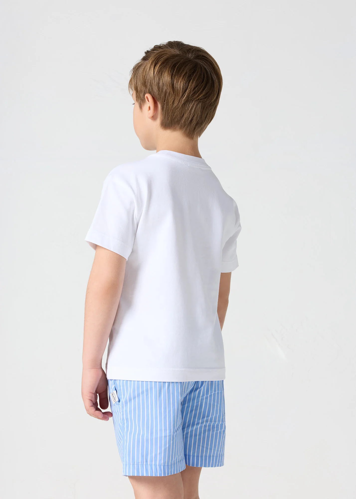 T-shirt enfant col rond Blanc Yuan - Image 4