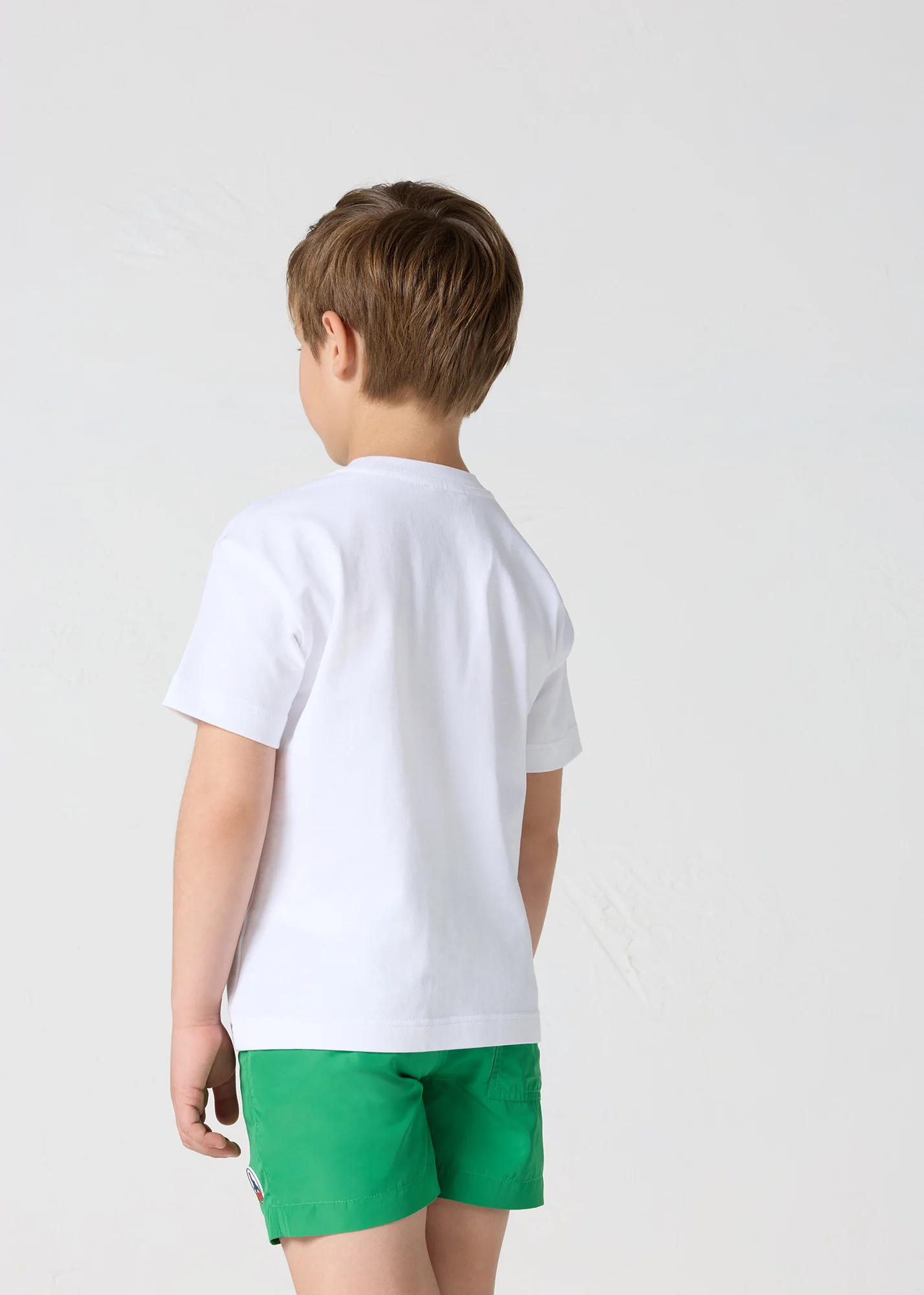 T-shirt enfant col rond imprimé Blanc Mattia - Image 4