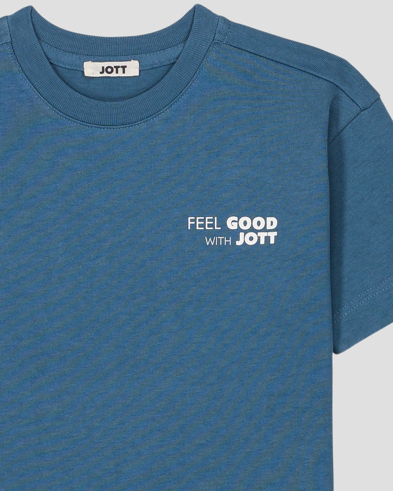 T-shirt enfant col rond imprimé Bleu jeans Mak - Image 6