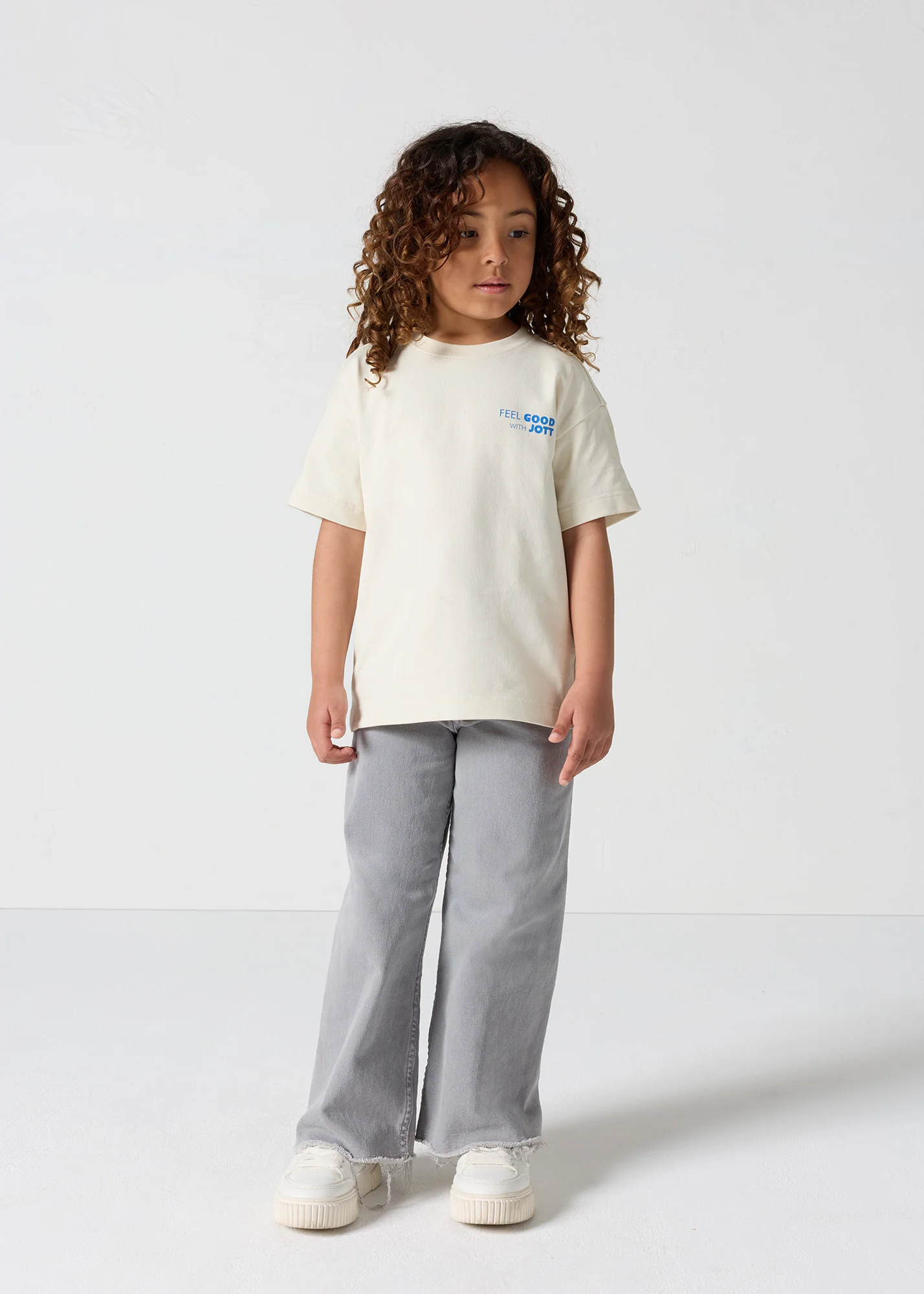T-shirt enfant col rond imprimé Naturel Mak - Image 3