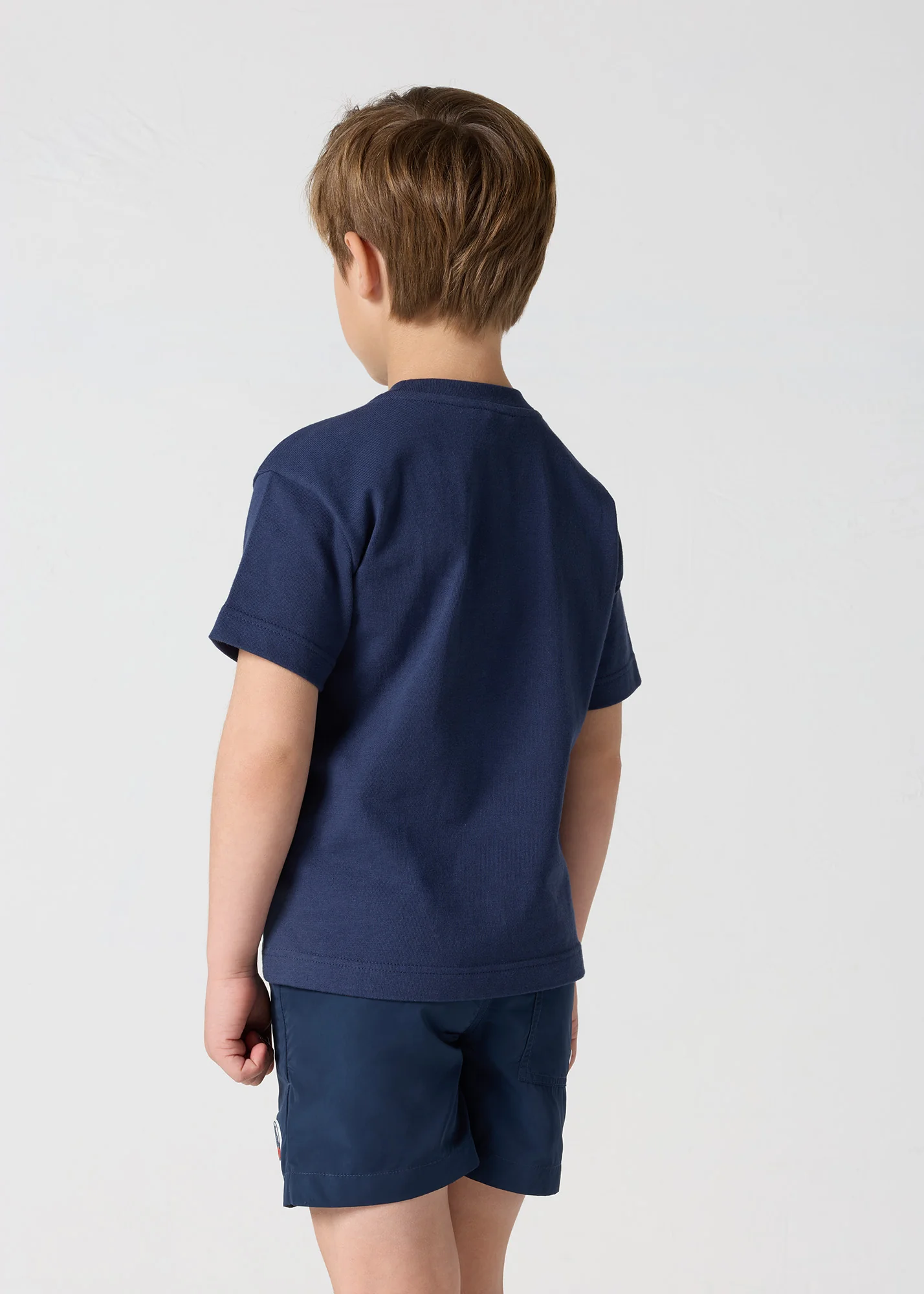 T-shirt enfant col rond Marine Yuan - Image 4