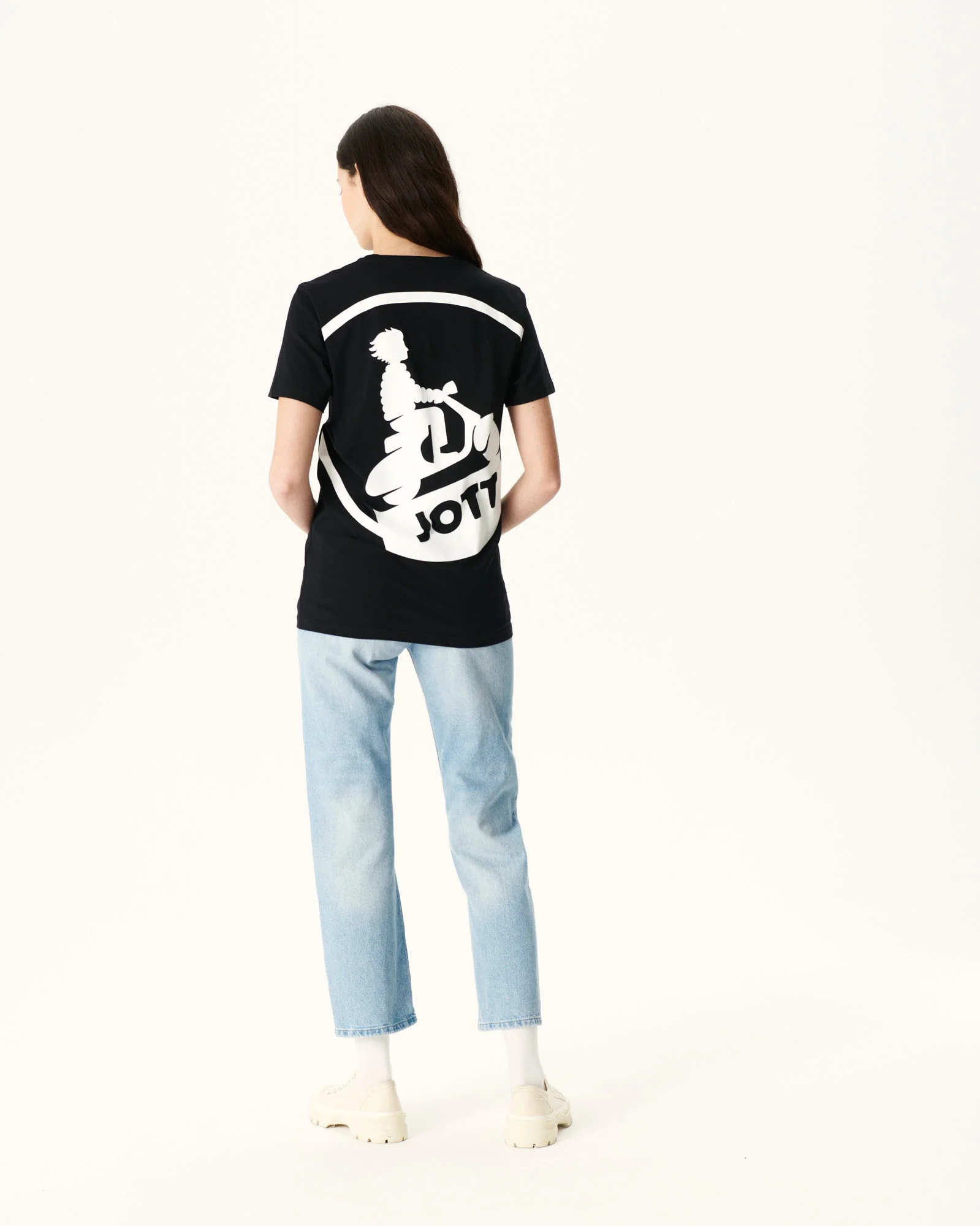 T-shirt mixte en coton biologique Noir Pietro - Image 2