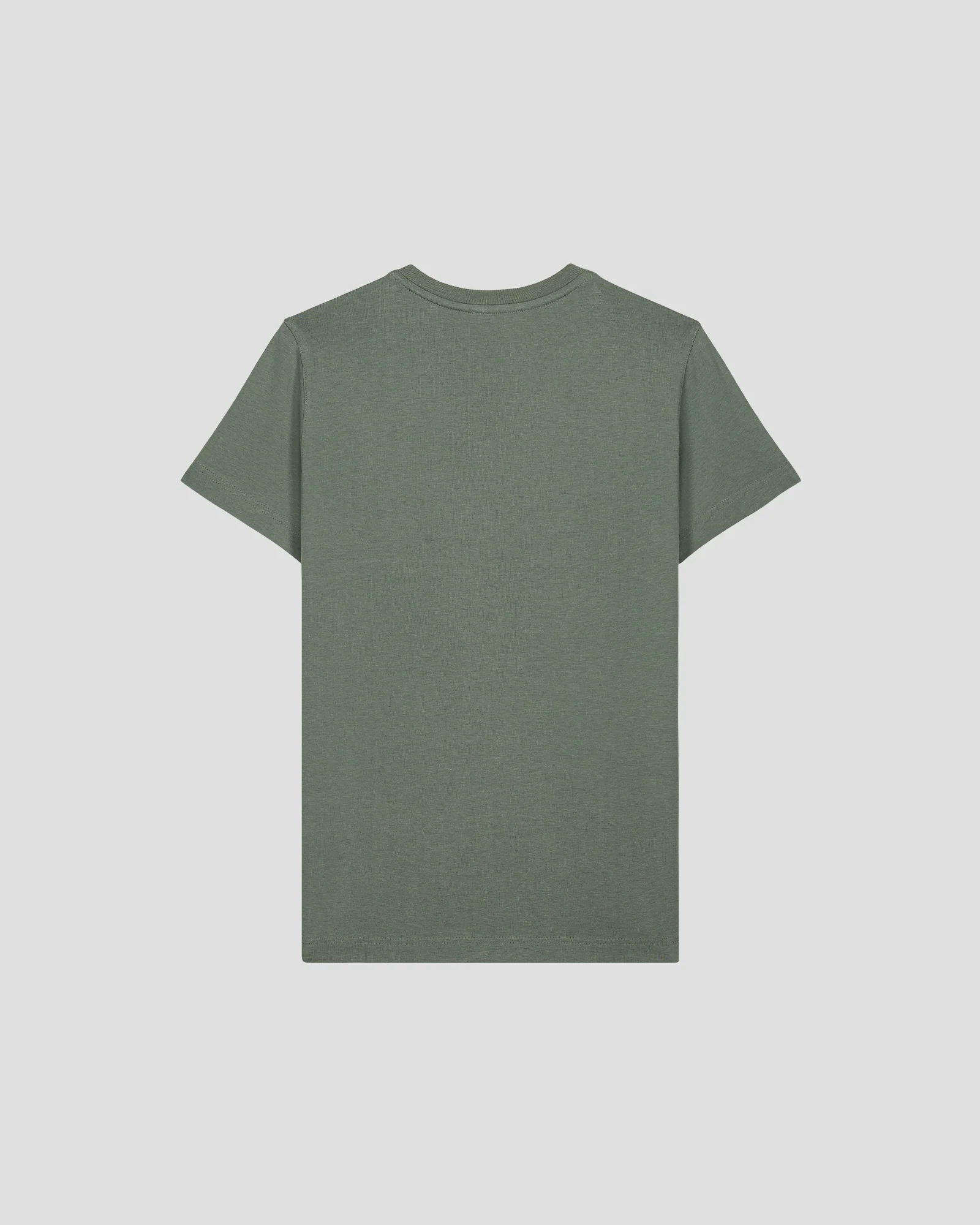 T-shirt uni col V en coton Vert sauge Sofia 2.0 - Image 7