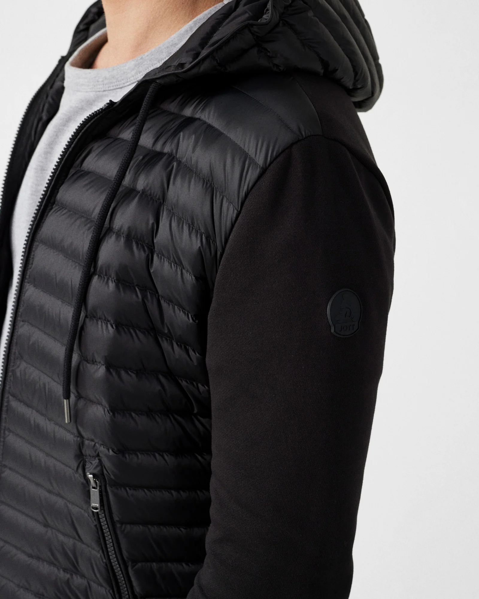 Veste bi-matière à capuche Noir Gummy 2.0 - Image 5