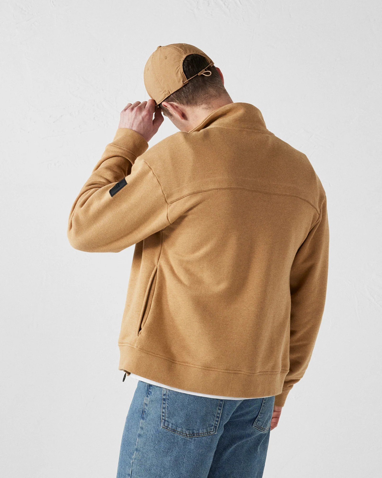 Veste col haut bimatière Fauve Roger - Image 3