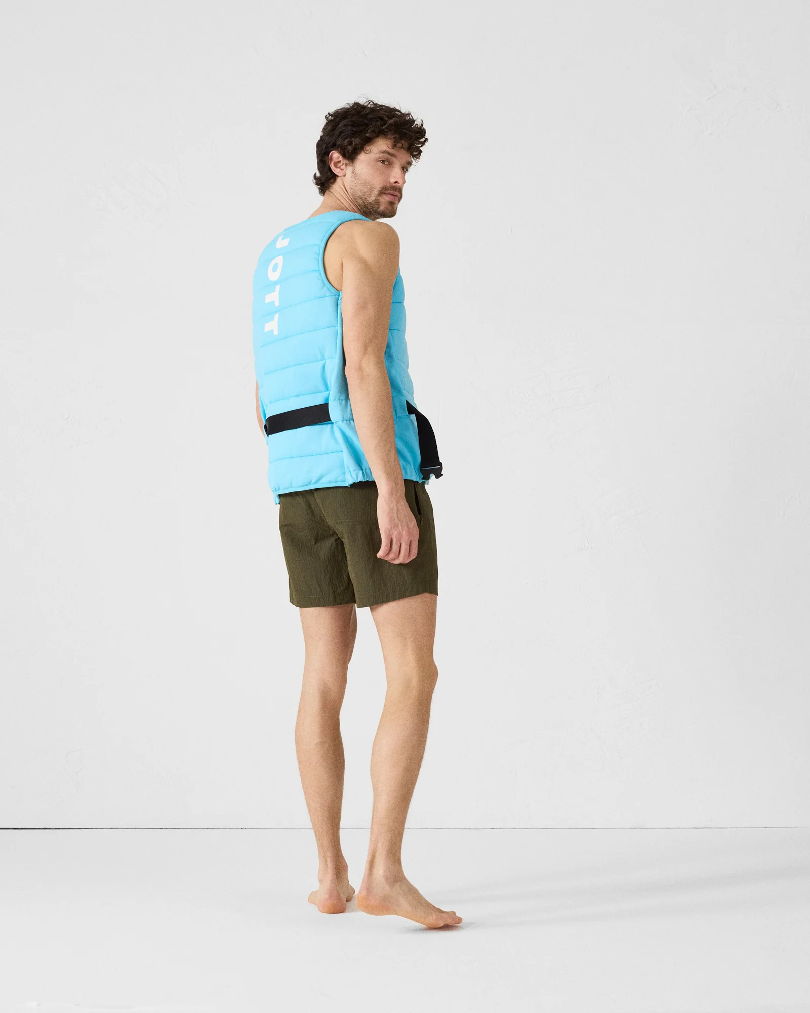 Veste de bain Bleu horizon Mitch logo - Image 7