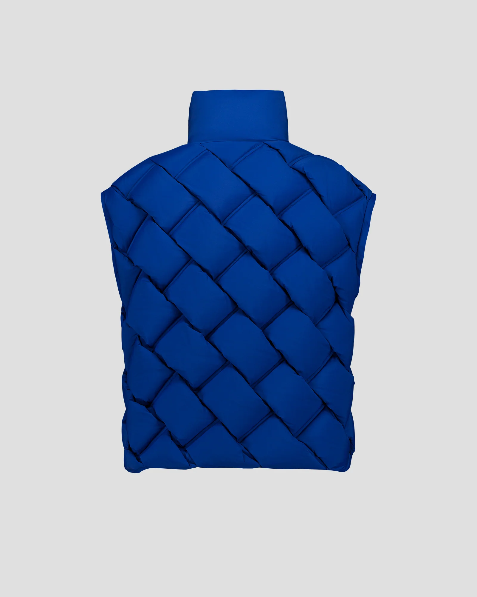 Veste Grand Froid puffer tressée Bleu cobalt Alya - Image 8