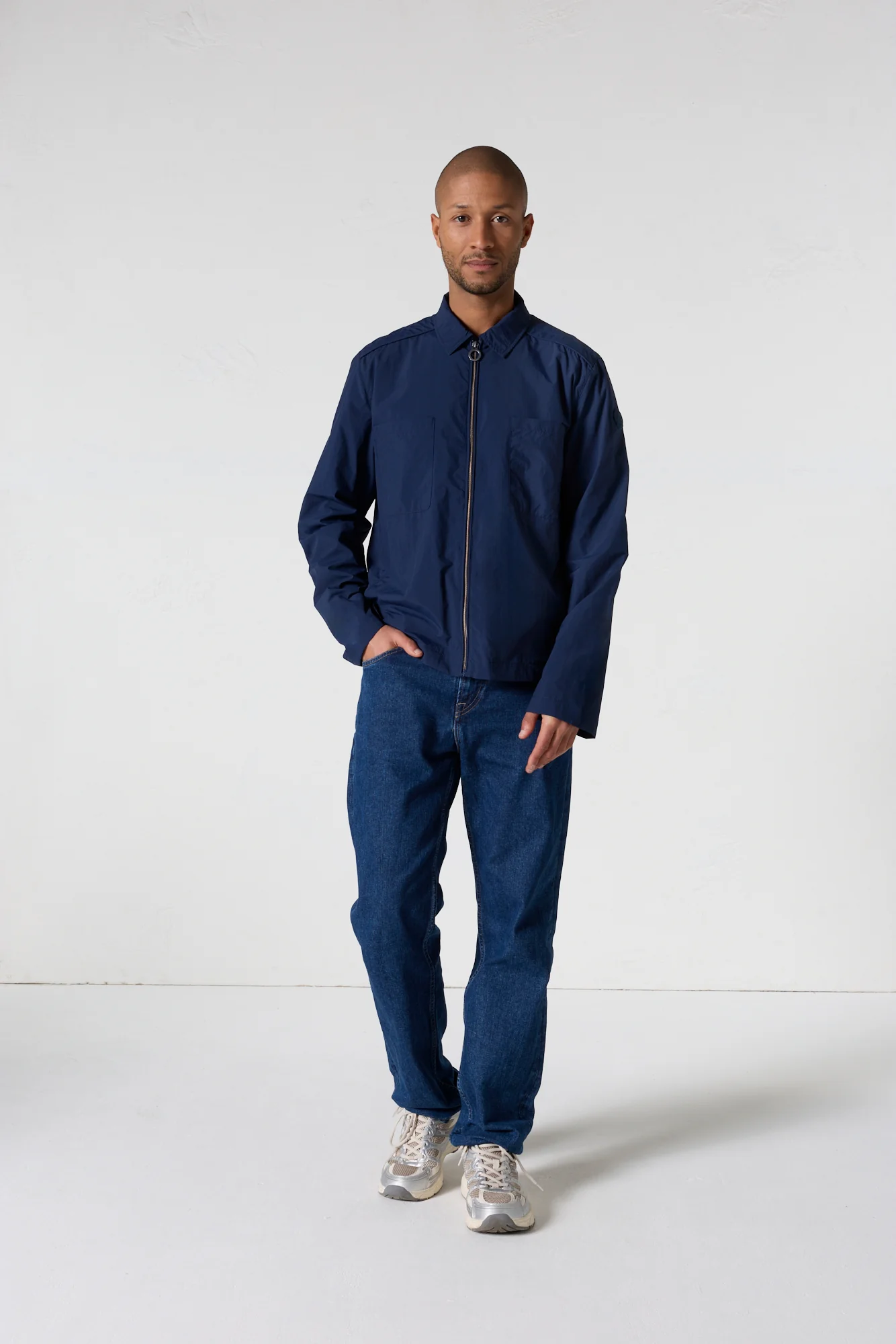 Veste légère col chemise Marine Guy - Image 3