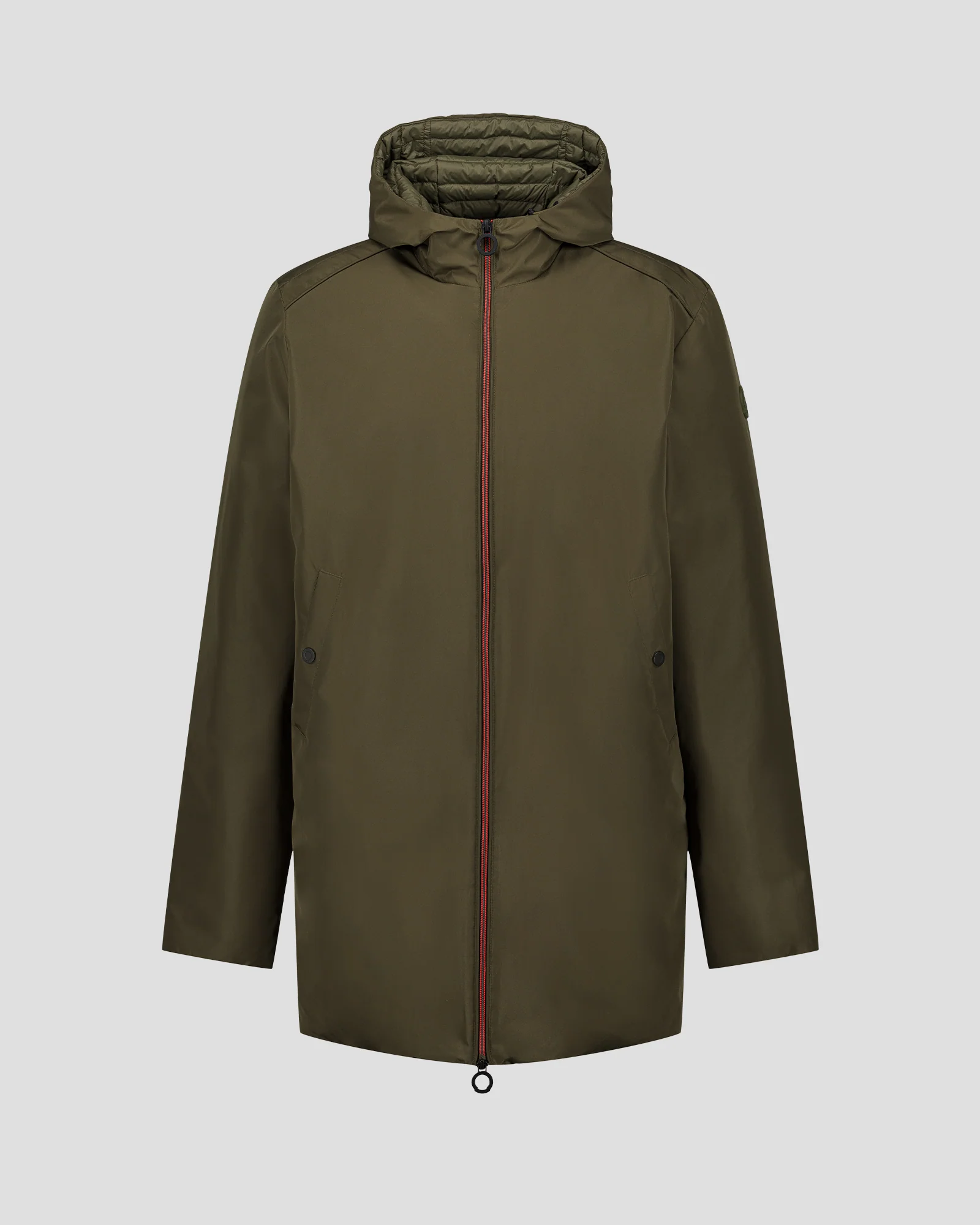 Veste longue ultralégère à capuche Army Boris