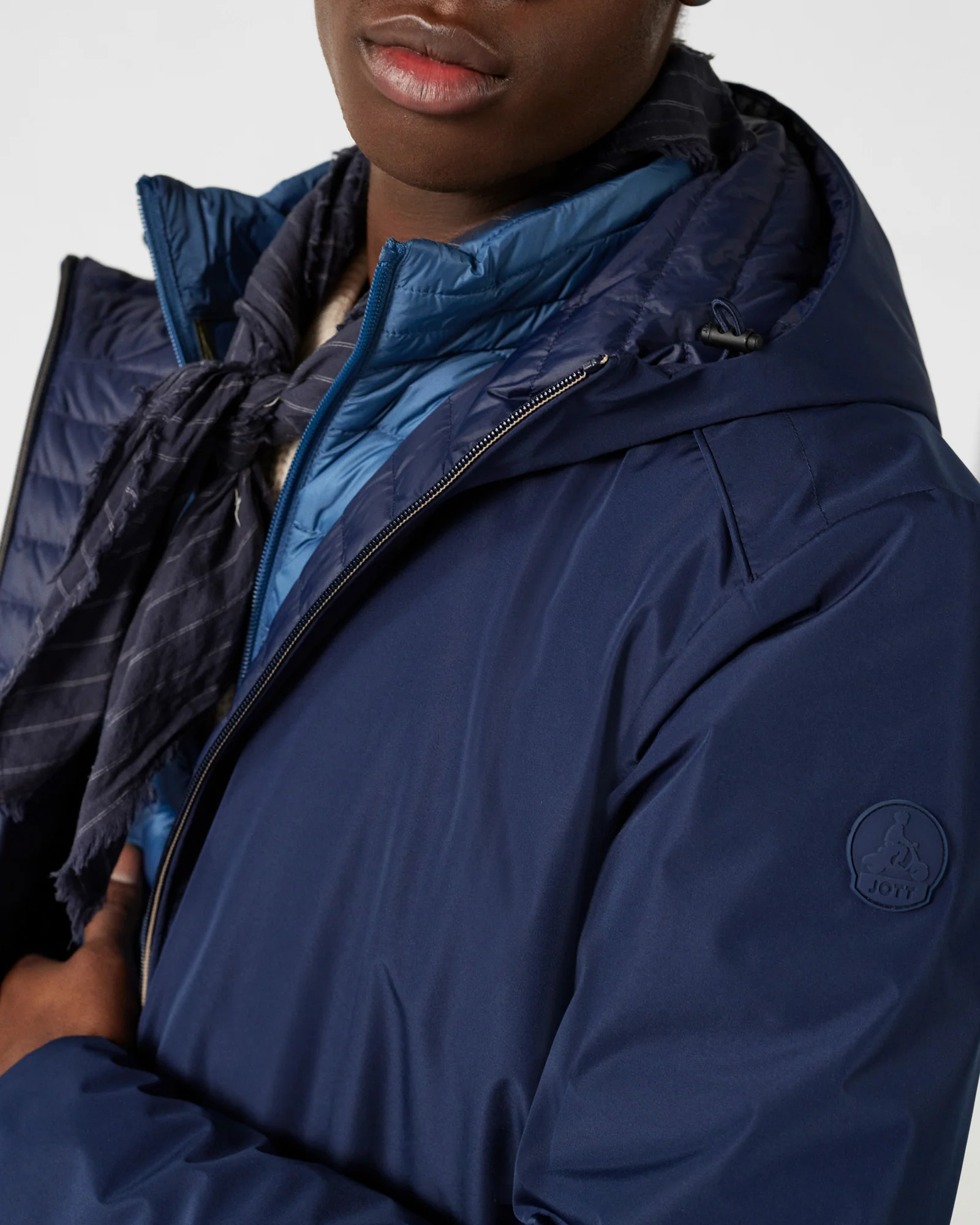 Veste longue ultralégère à capuche Marine Boris - Image 2