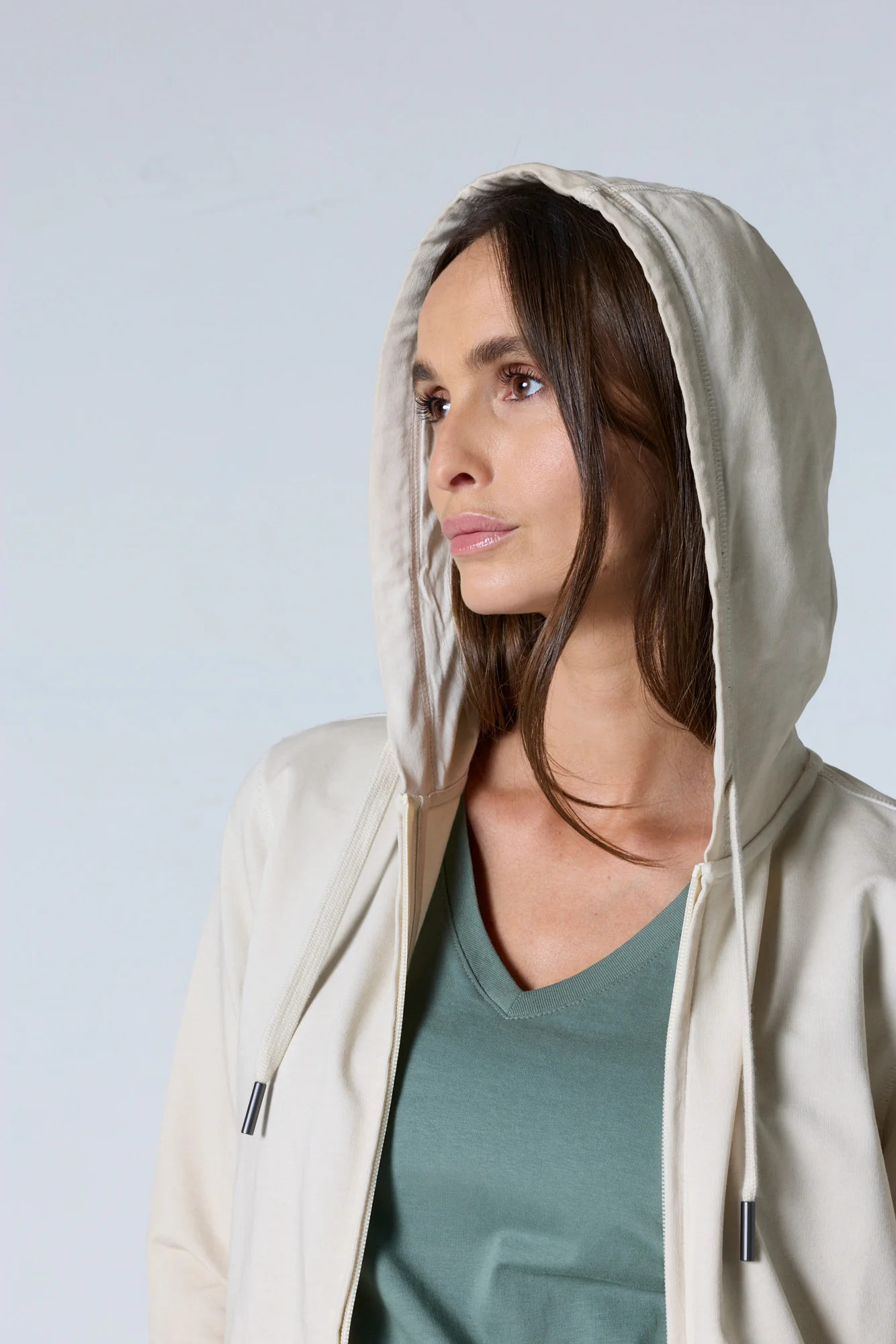 Veste zippée à capuche Naturel Sima - Image 6