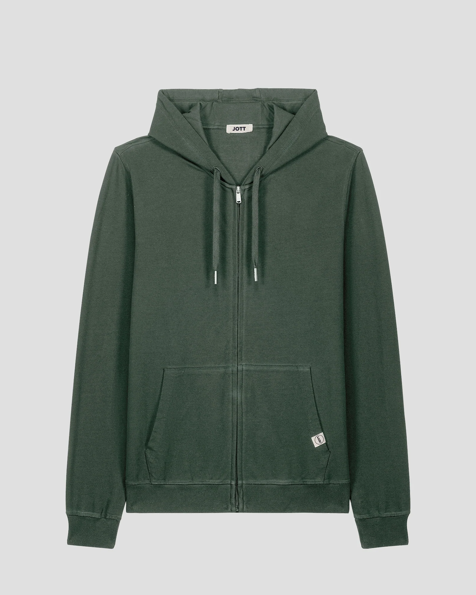 Veste zippée à capuche Vert sauge Edgar - Image 2