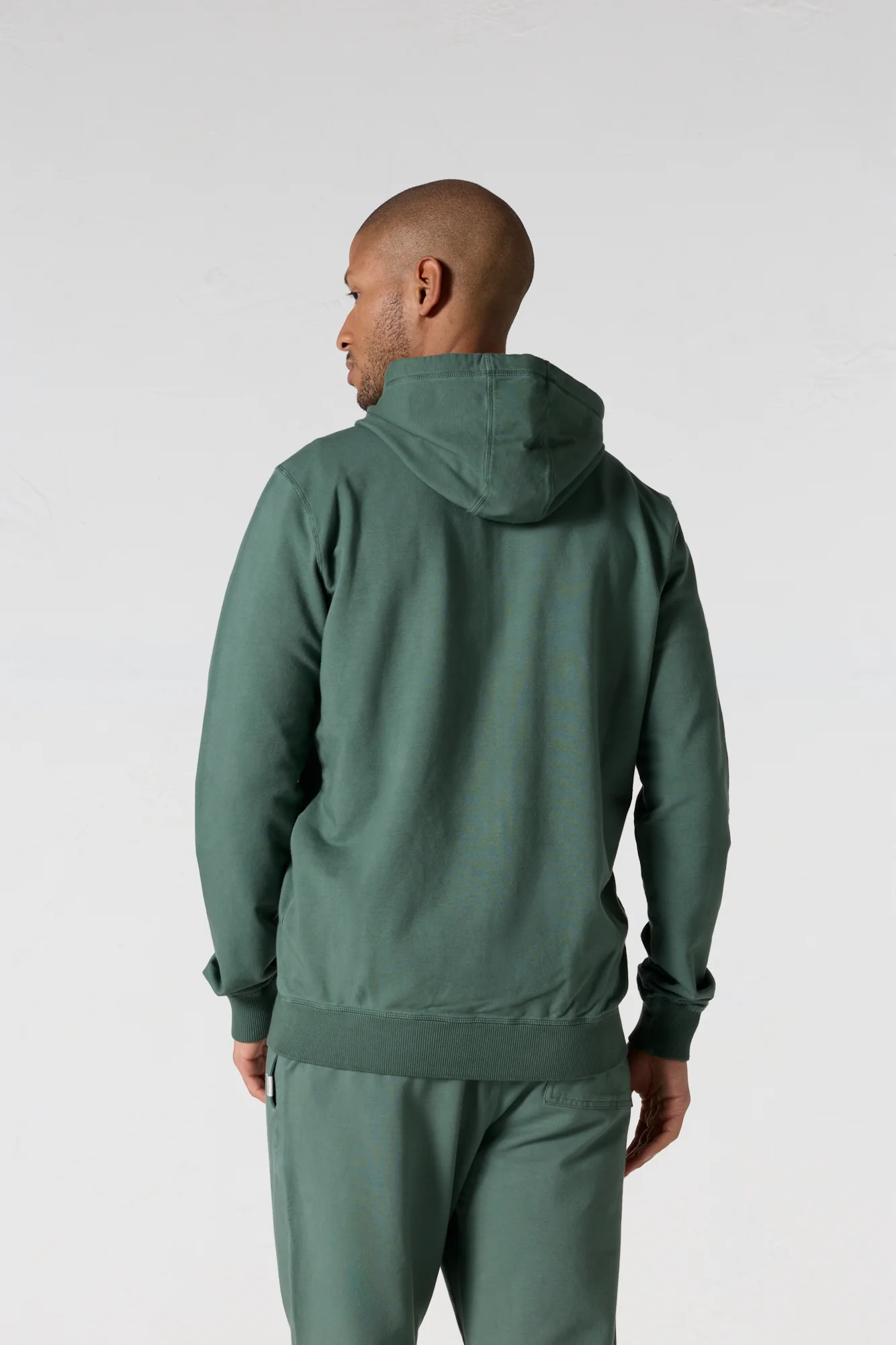 Veste zippée à capuche Vert sauge Edgar - Image 4