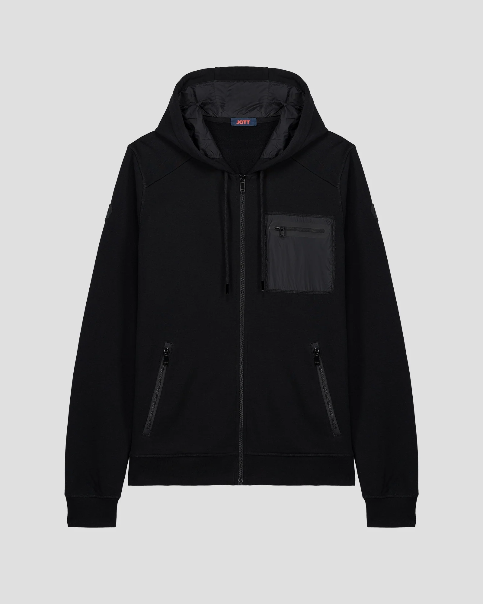 Veste zippée en coton Noir Hector