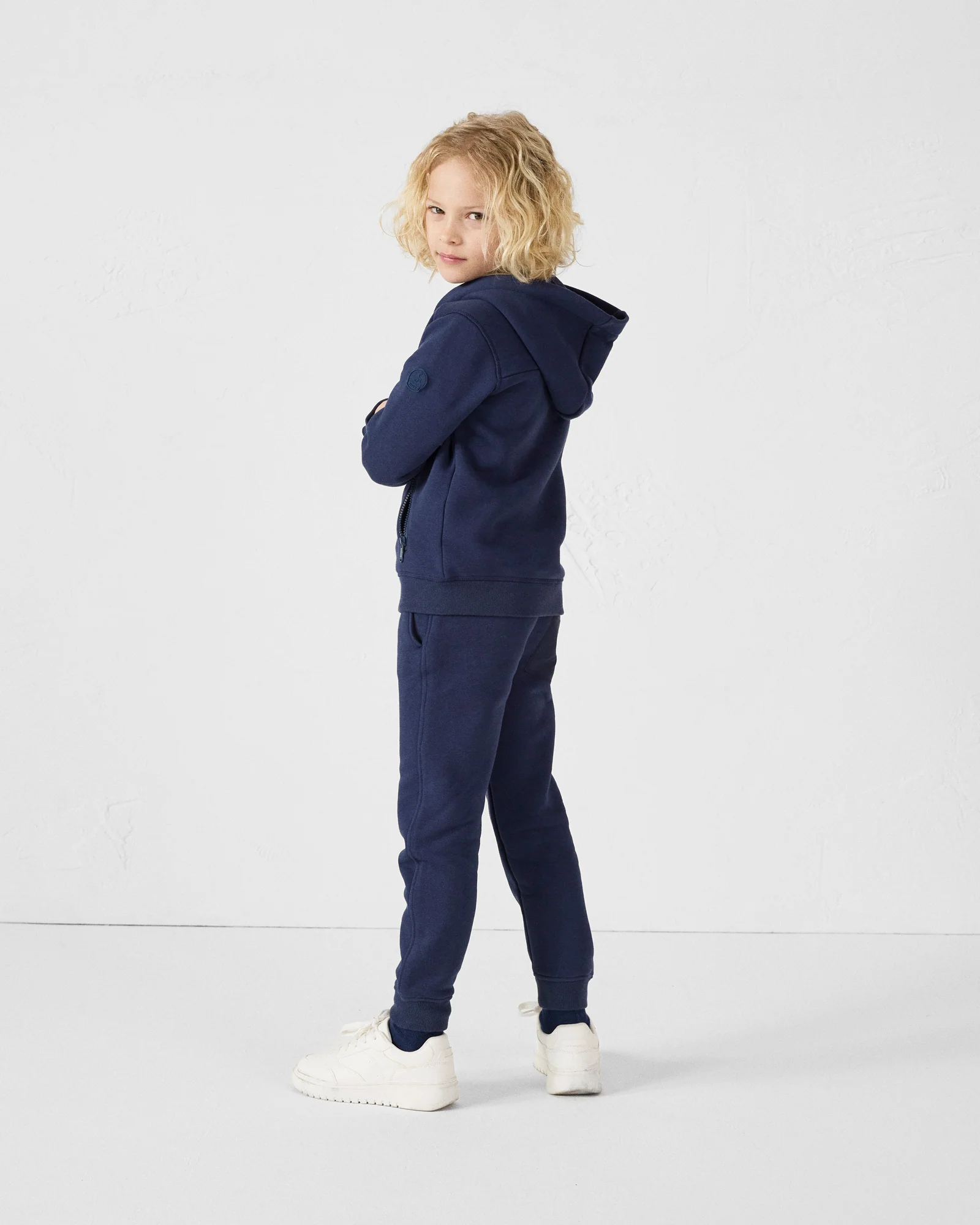 Veste zippée enfant en coton Marine Tango - Image 4